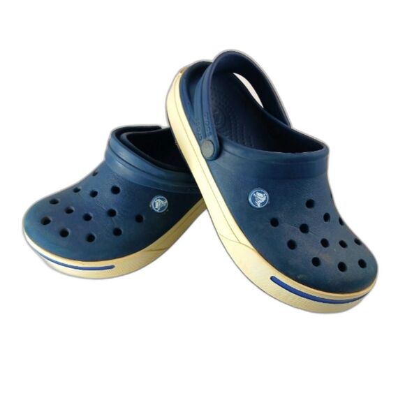 Crocs Old School Retro Style Blue Unisex Shoe. Woman's 7/Men's 6. FITS SMALLER. - Picture 1 of 8
